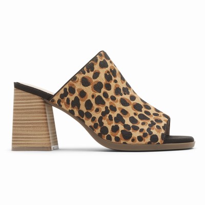 Salto Alto Rockport Total Motion Amara Mulher Leopardo PT-03649